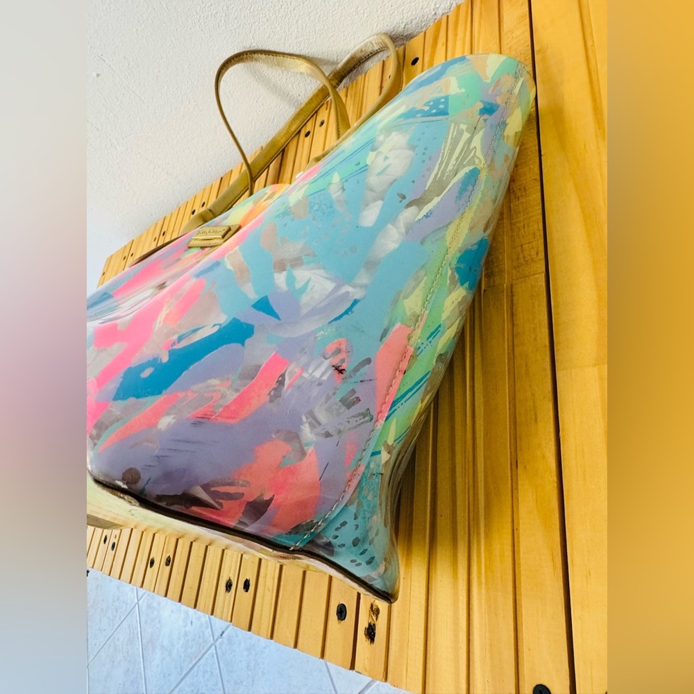 LILY PULITZER Multicolor Plastic Tote Bag - Picture 3 of 13